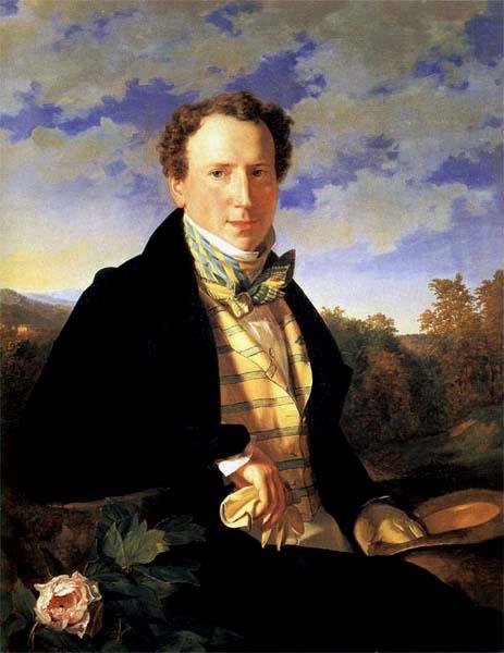 Ferdinand Georg Waldmuller Self-Portrait Germany oil painting art
